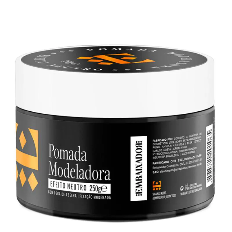 Pomada para Cabelo Efeito Neutro Embaixador 250g