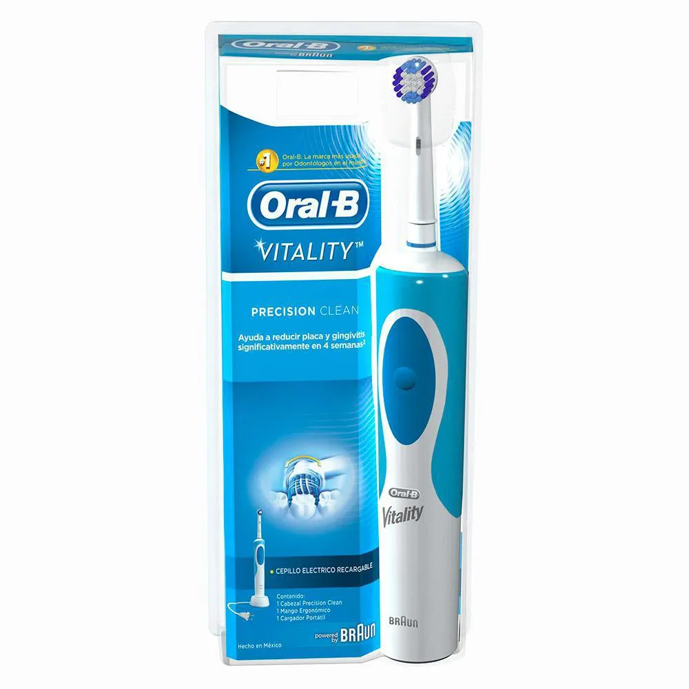 Kit Escova Elétrica Oral-B Vitality D12 110v + Refil Cross Action - 2 unidades