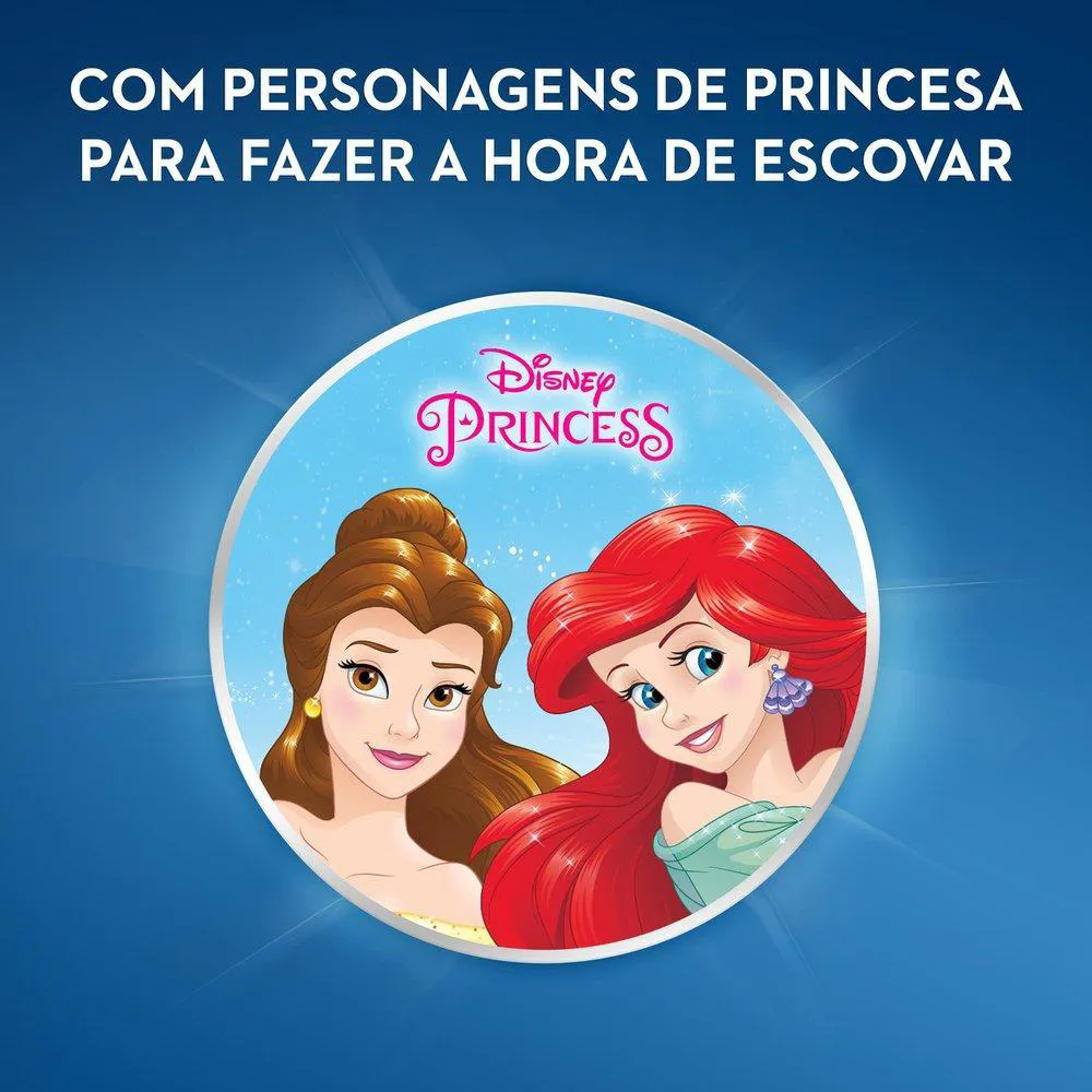 Escova Elétrica Oral-B Disney Princess + 2 Pilhas Aa