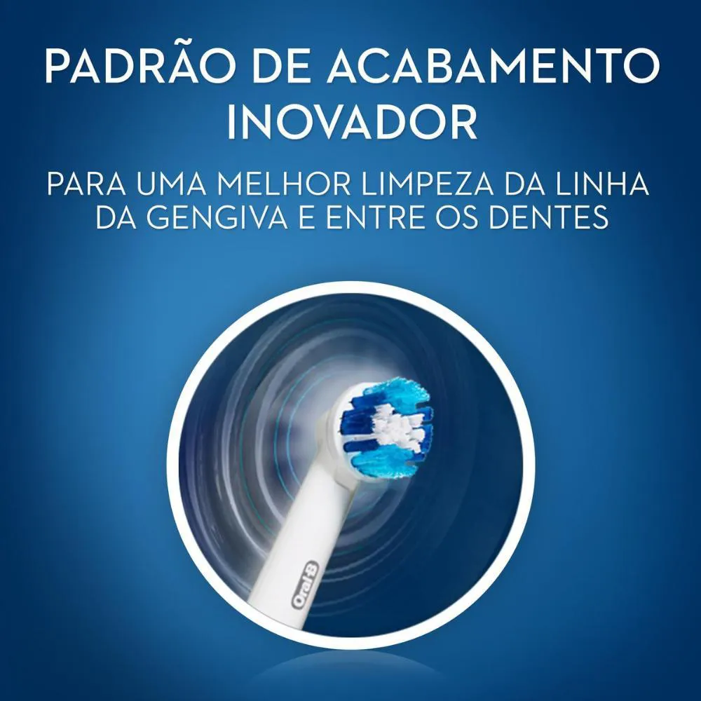 Refil Escova Elétrica Oral-B Pro-Saúde Cross Action com 2 unidades