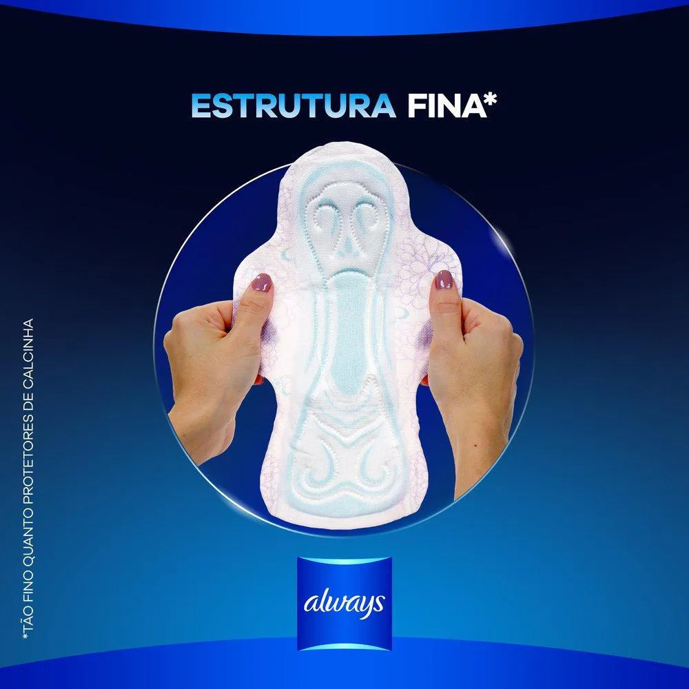 Absorvente Noturno Always Noites Tranquilas Cobertura Seca com Abas Leve 48 Pague 40