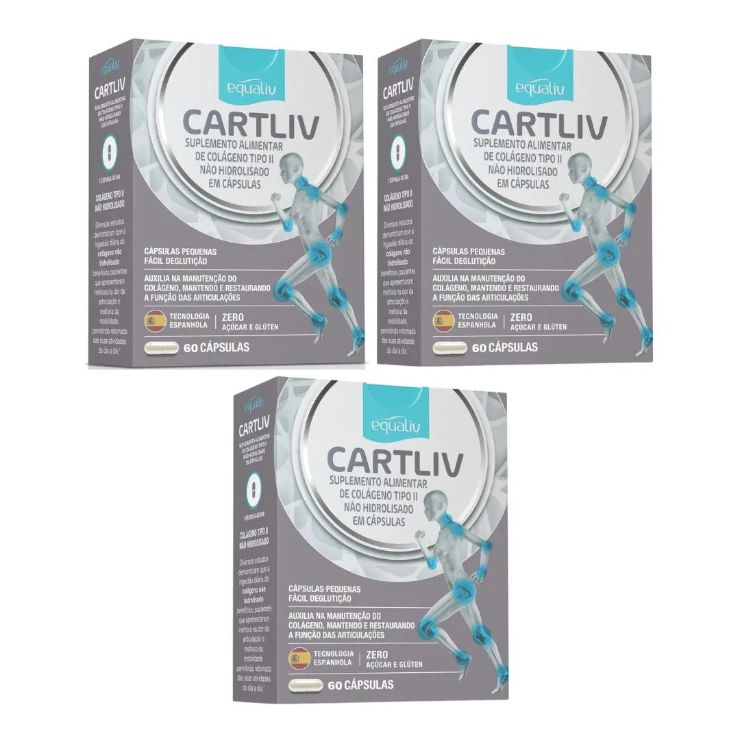 Kit C3 Suplemento Cartiliv Ideal Articulações C60 – Equaliv