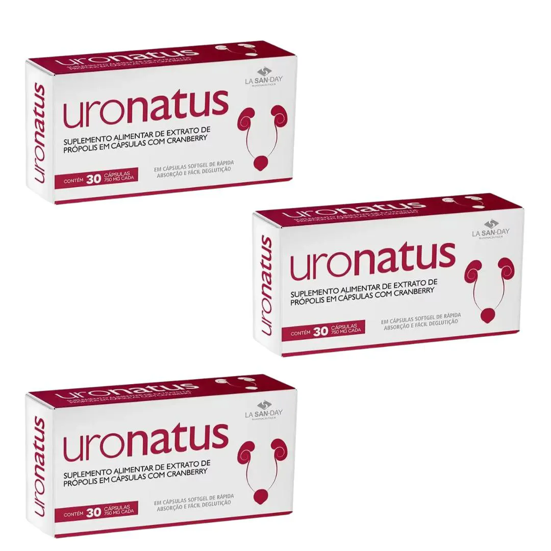 Kit C3 Suplemento Uronatus Cranberry 30 Cps – La San-day