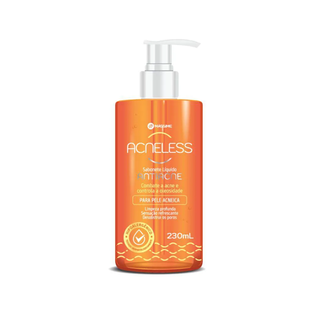 Sabonete Líquido para Acne Acneless 230ml - Massime