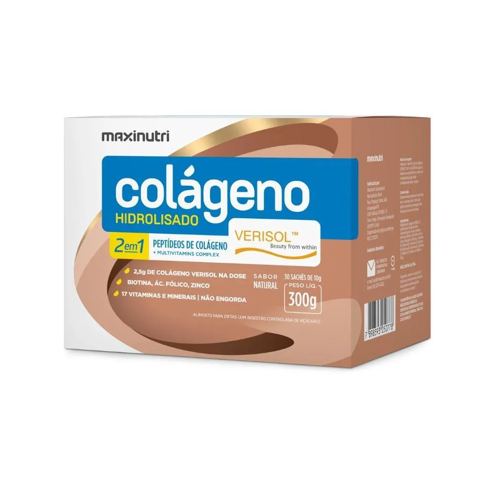 Colágeno Hidrolisado 2em1 Sachê - Verisol® 30 X 10g - Natural