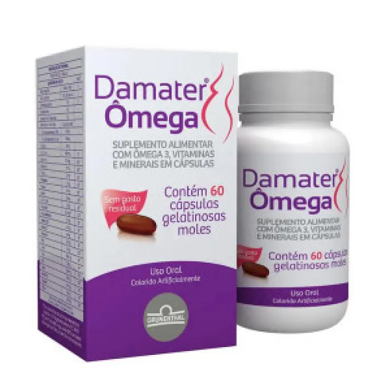 Dâmater Ômega 60 cápsulas