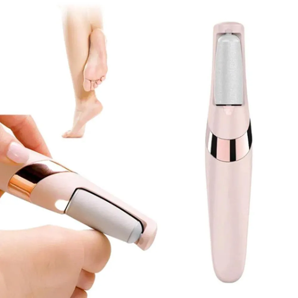 Removedor de Calos Portátil Lixa Elétrica Esfoliador Para os Pés Recarregável Carregamento Usb Rosa