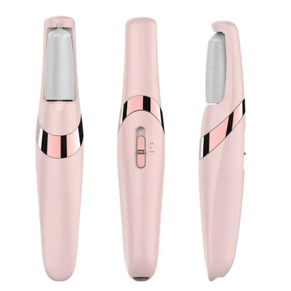 Removedor de Calos Portátil Lixa Elétrica Esfoliador Para os Pés Recarregável Carregamento Usb Rosa