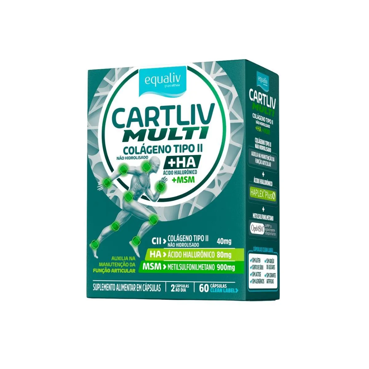 Cartliv Multi 60cáps Colágeno Tipo2 Hialurônico Msm Equaliv