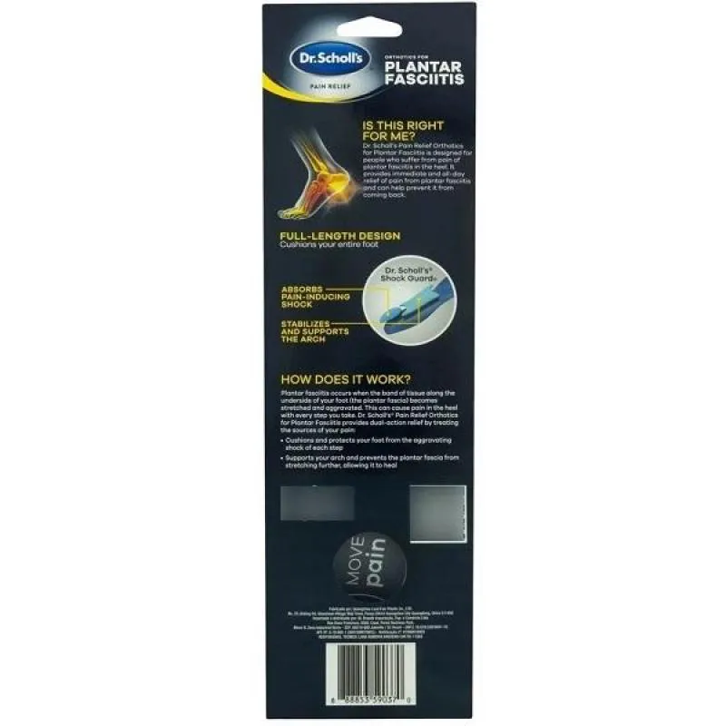 Palmilha Dr. Scholls P/ Alivio da Fascite Plantar (esporao) 40-45