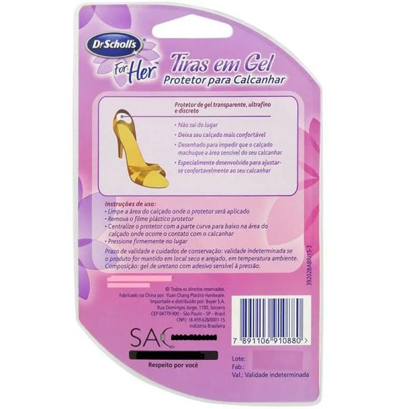 Protetor para Calcanhar Dr. Scholls em Tiras de Gel