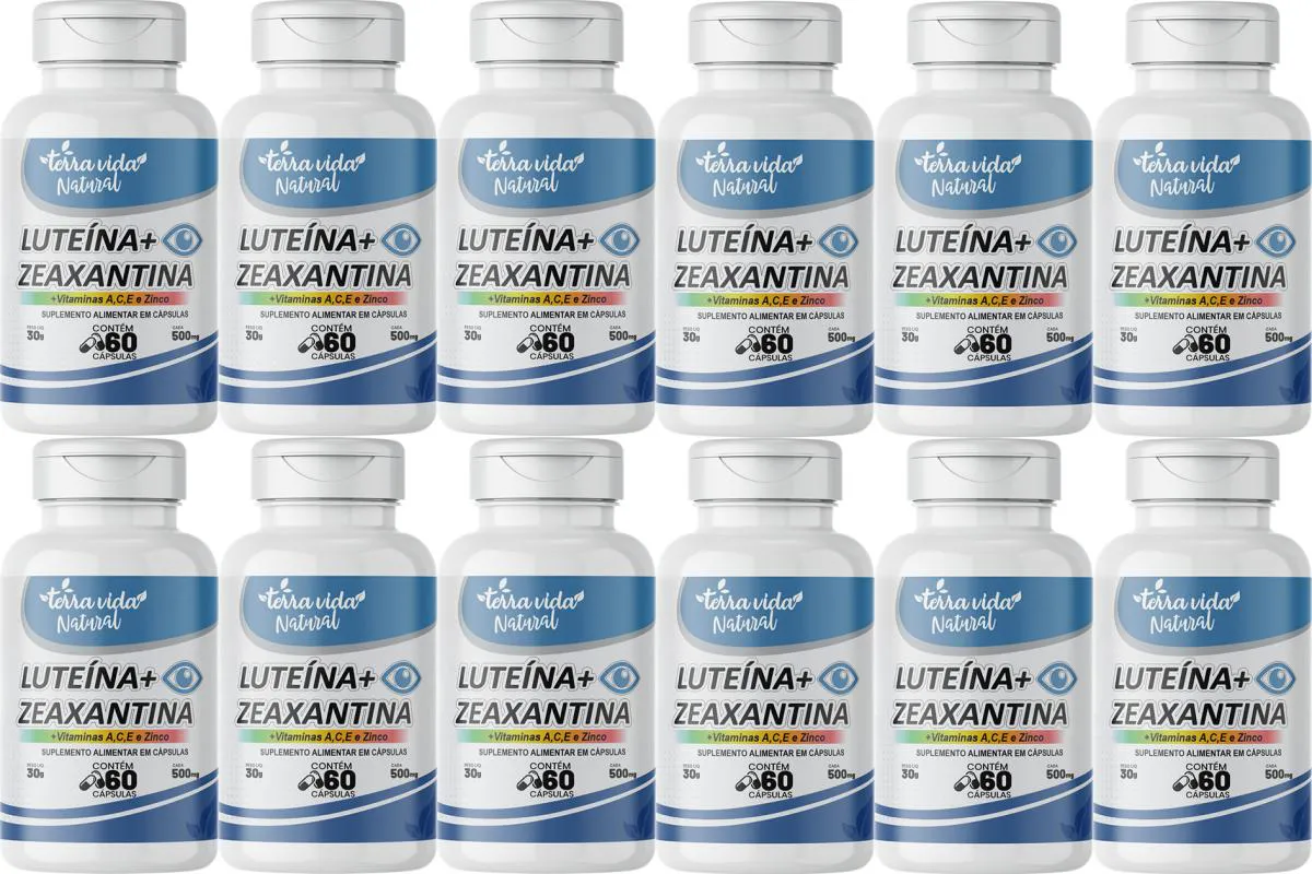 12 Luteína com Zeaxantina Terra Vida Natural