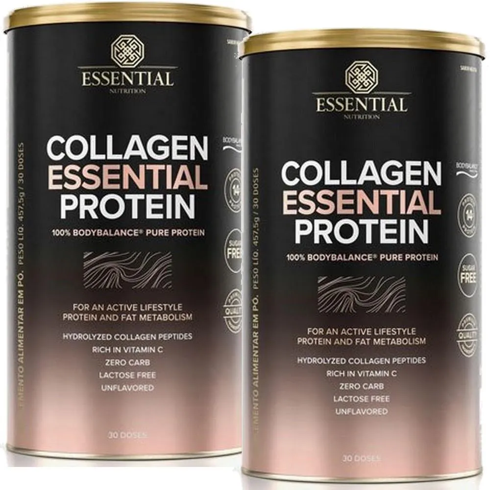 Kit 2x Collagen Essential Protein - Neutro - 457,5g Cada - Essential Nutrition