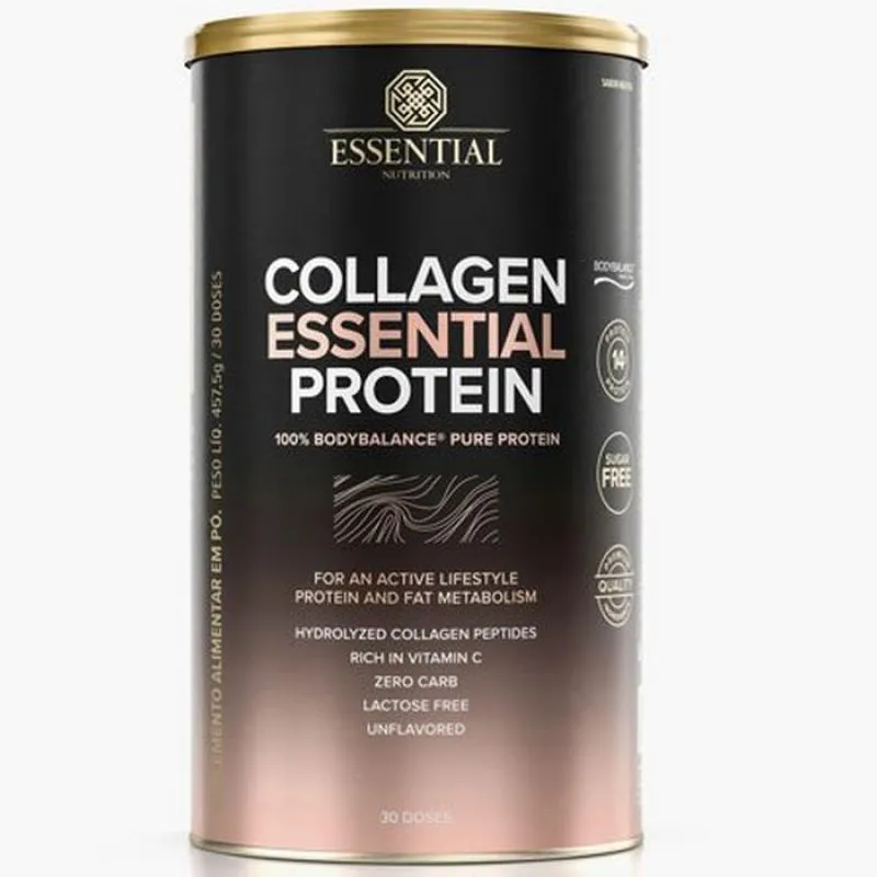 Colágeno Collagen Essential Protein Essential Nutrition Neutro 457,5g