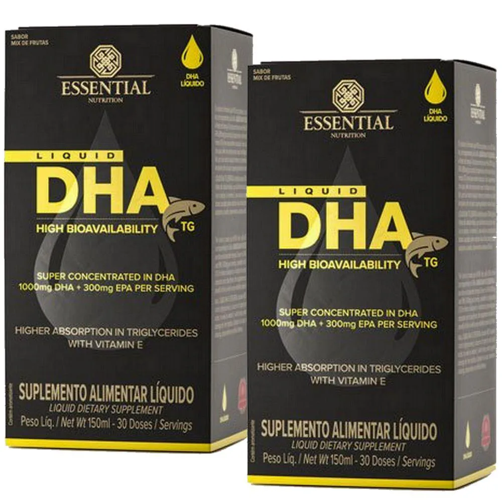 Kit 2x Dha Liquid Tg - (150ml Cada) - Essential Nutrition