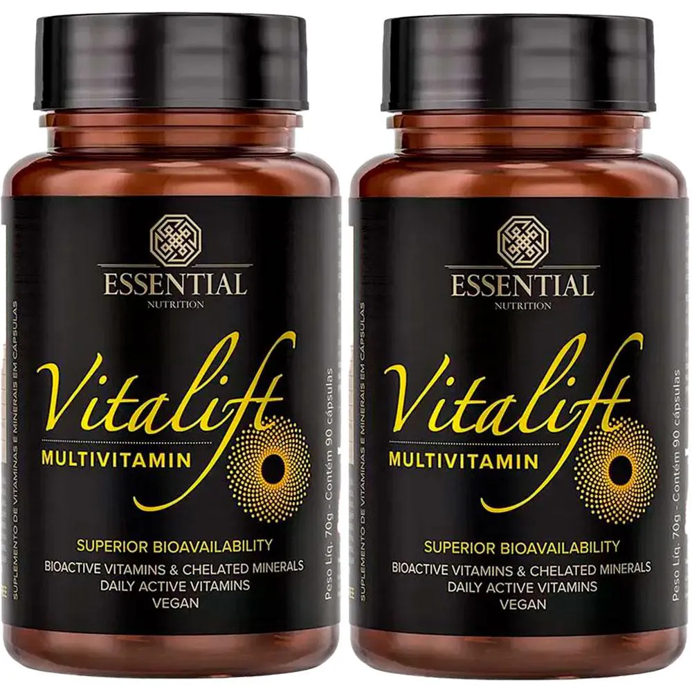 Kit 2x Vitalift Multivitamínico (90 cápsulas Cada) - Essential Nutrition