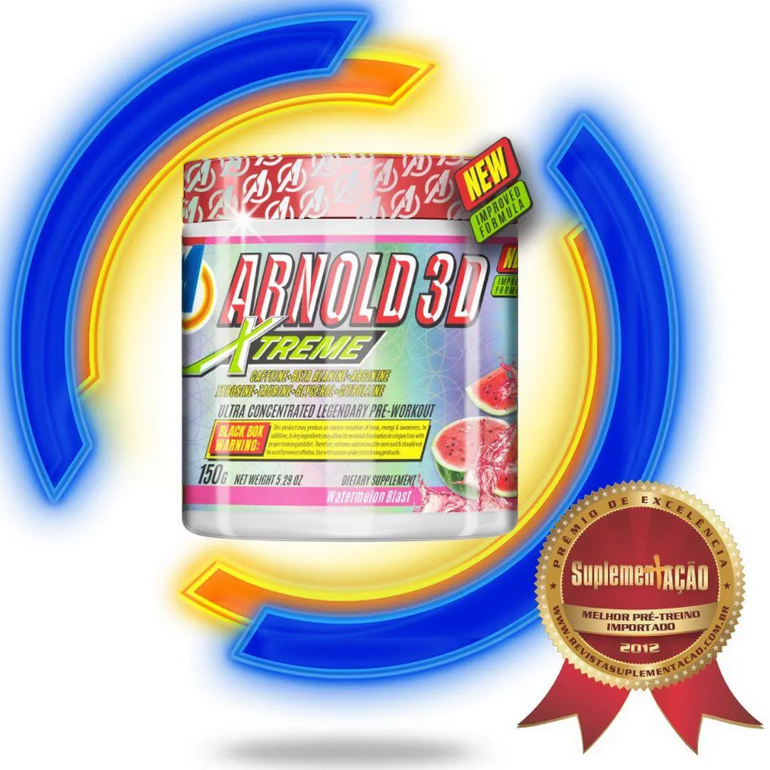 Pré-treino Arnold Nutrition Arnold 3d Xtreme Melancia 150g