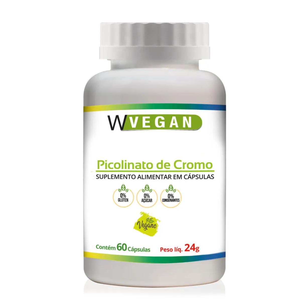 Picolinato de Cromo 60 Capsulas Wvegan Vegano