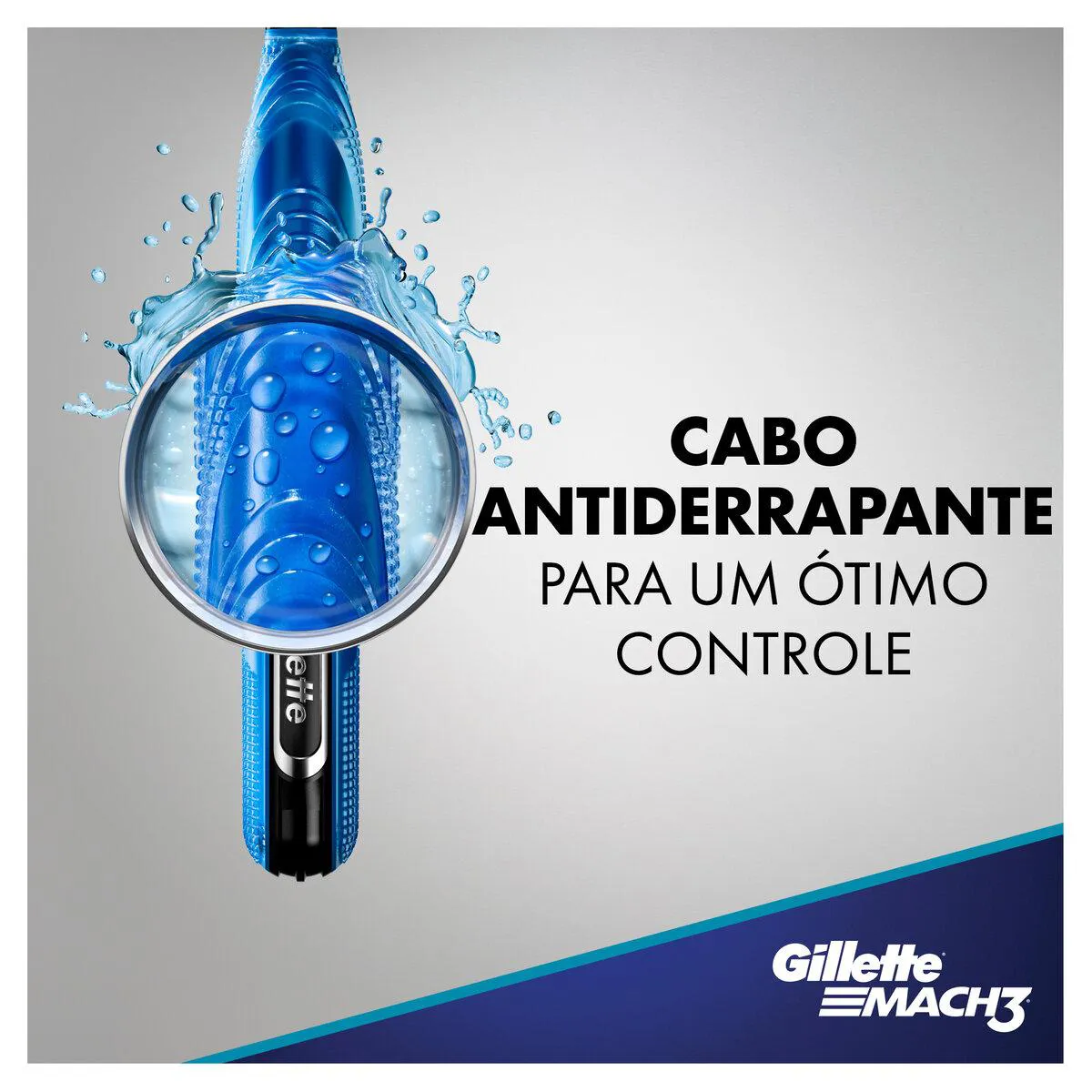 Aparelho de Barbear Gillette Mach3 Acqua Grip + 1 cartucho