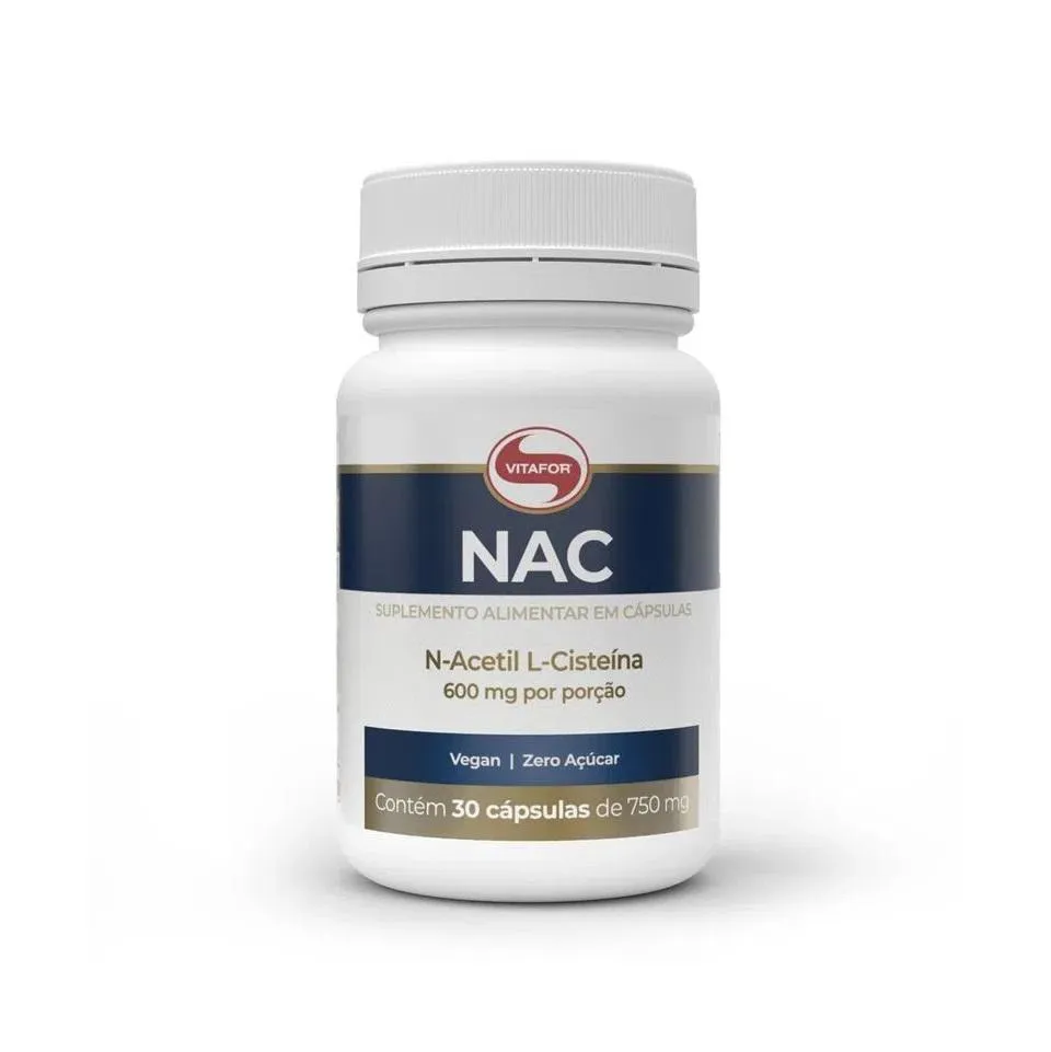 N-acetil L-cisteína Vitafor Nac 600mg 30 cápsulas