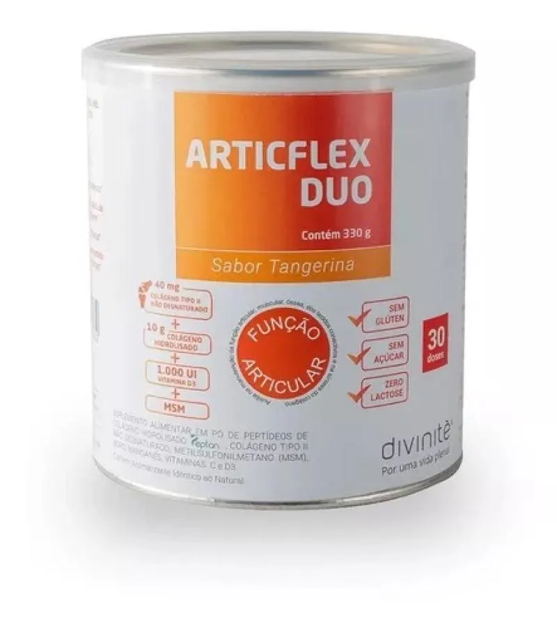 Vitamina Articflex Duo Tangerina Colágeno Tipo I Tipo Ii 330g Divinitè