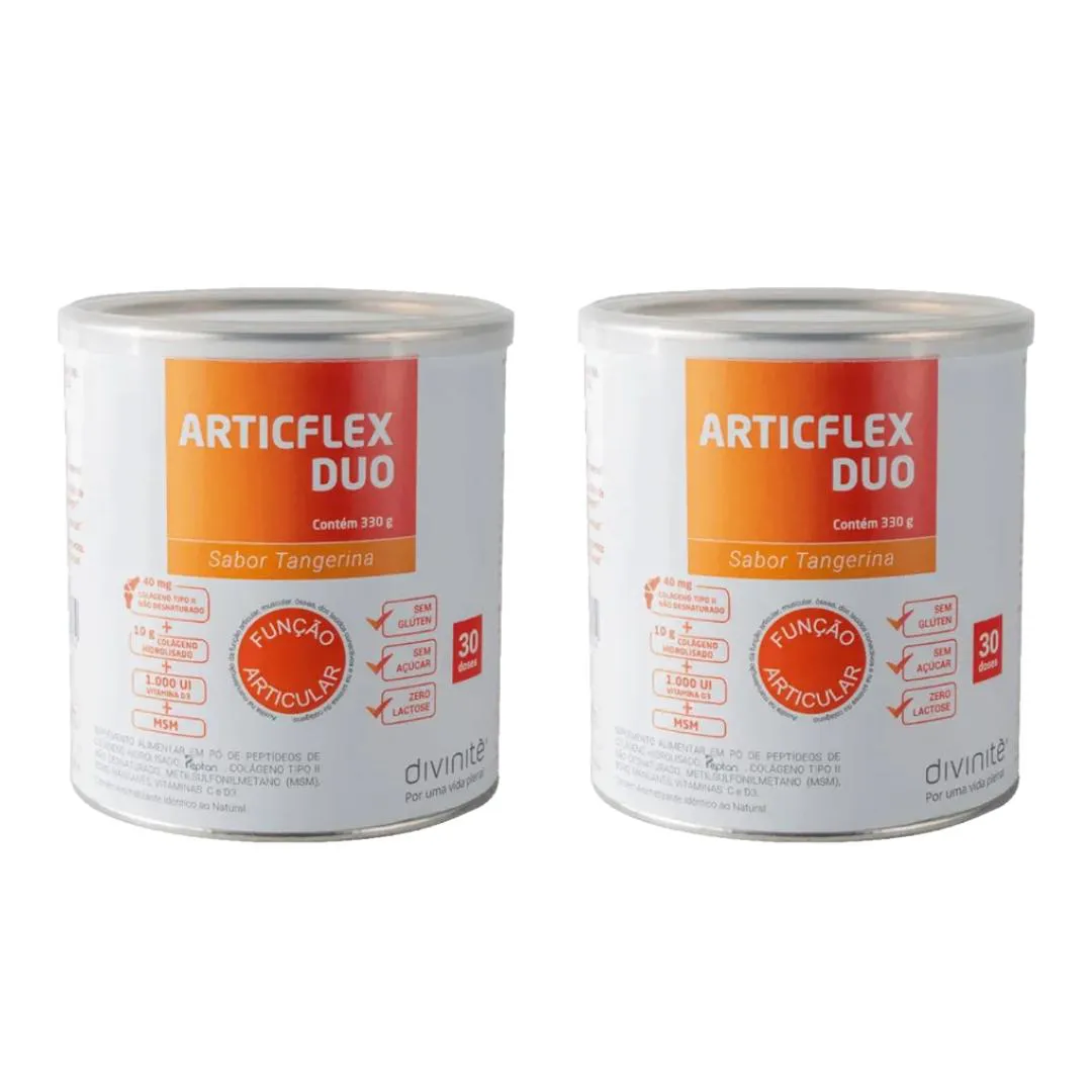 Kit C2 Articflex Duo Tangerina Colágeno 330g - Divinitè