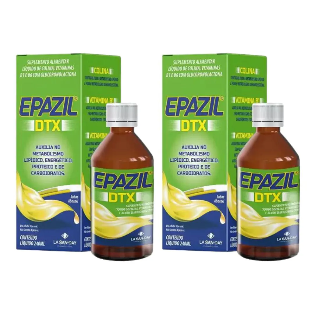Kit com 2 Suplemento Vitamina Epazil Dtx 240ml – La San Day