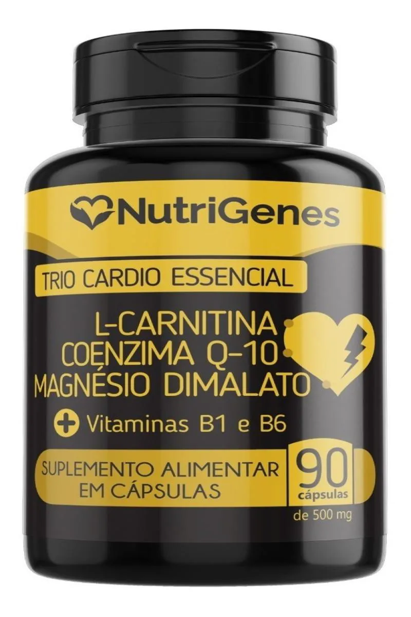 Trio Cardio - Magnésio - Coq10 - L - Carnitina - Nutrigenes