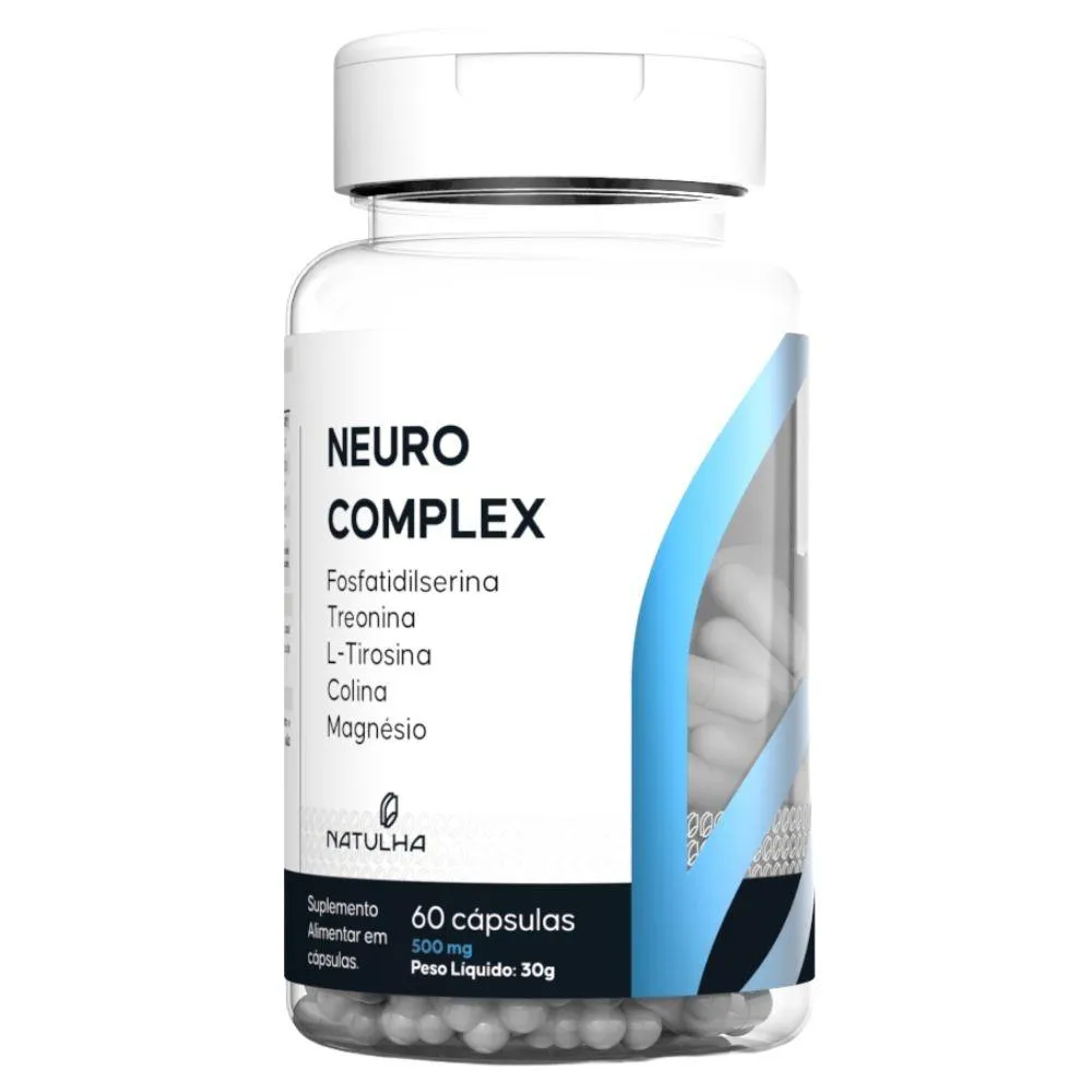 Neurocomplex (fosfatidilserina, Treonato, Lisina, Colina) 60 cápsulas - Natulha