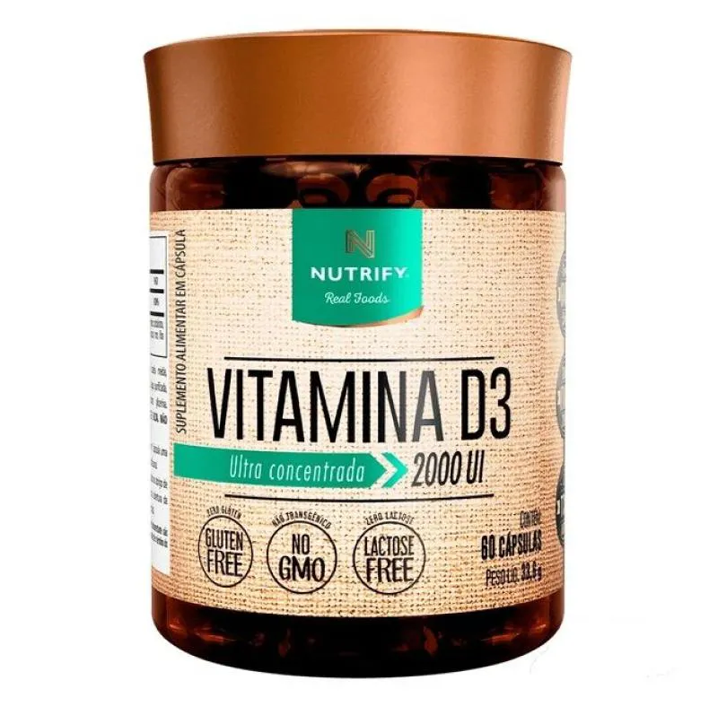 Vitamina D3 2000ui (60 Cápsulas) - Padrão: Único