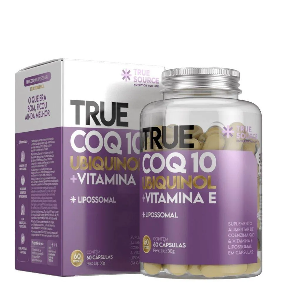 True Coq 10 Ubiquinol (60 Cápsulas) - Padrão: Único