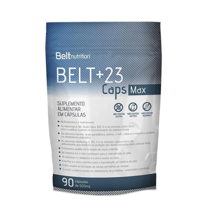 Belt +23 cápsulas Max Pacote - Multivitamínico - 90 Cápsulas.