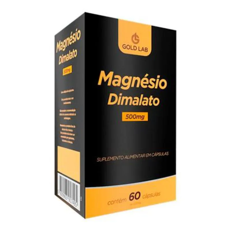 Magnésio Dimalato 500Mg C/60 cápsulas - Gold Lab