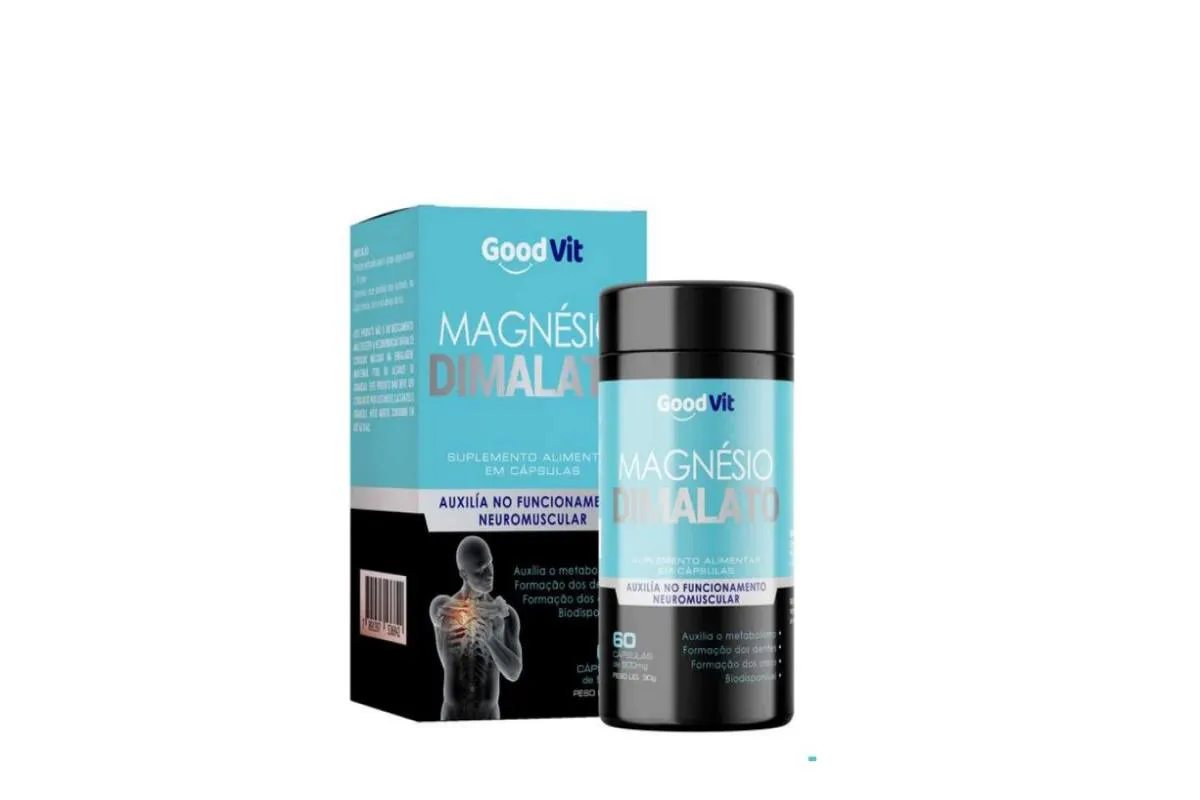 Magnésio Dimalato 500Mg C/60 cápsulas - Good Vit