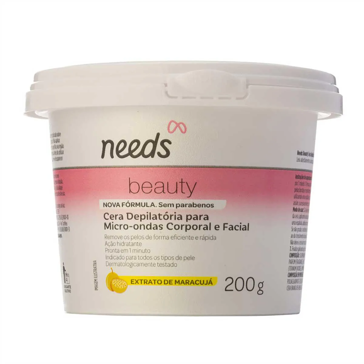 Cera Quente Depilatória Depilflax Natural 1kg