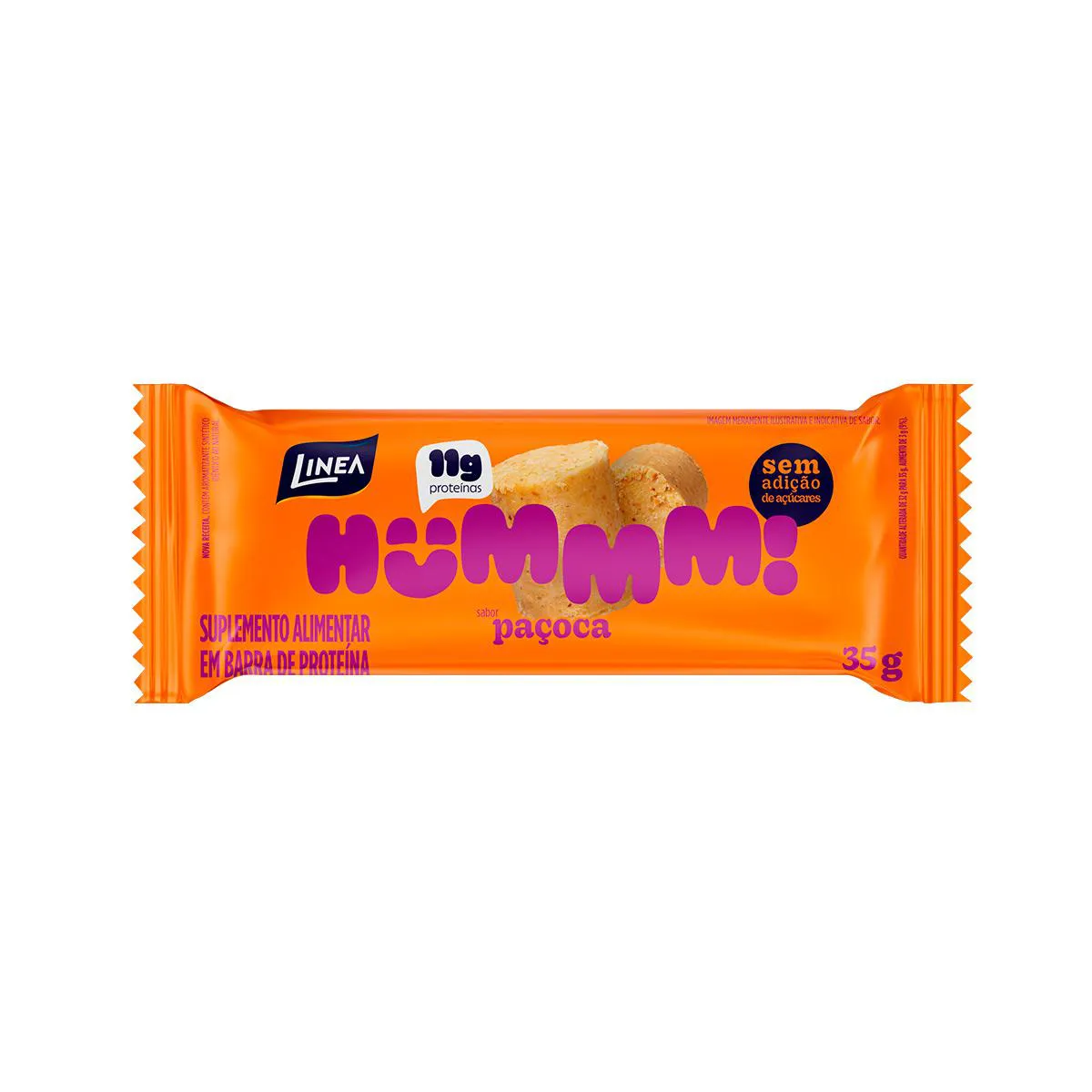 Barra de Proteína Linea Hummm Paçoca 35g