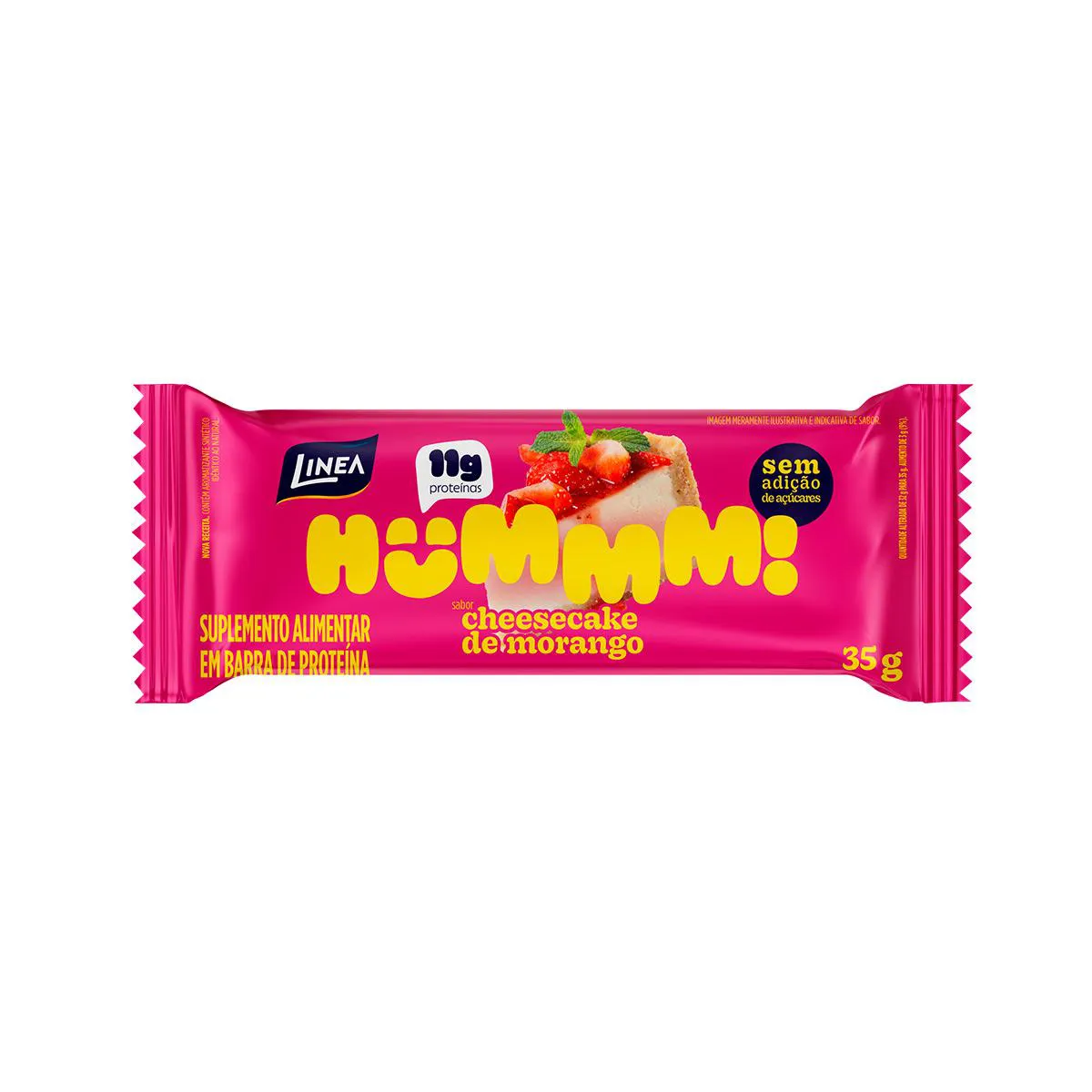 Barra de Proteína Linea Hummm Cheesecake Morango 35g