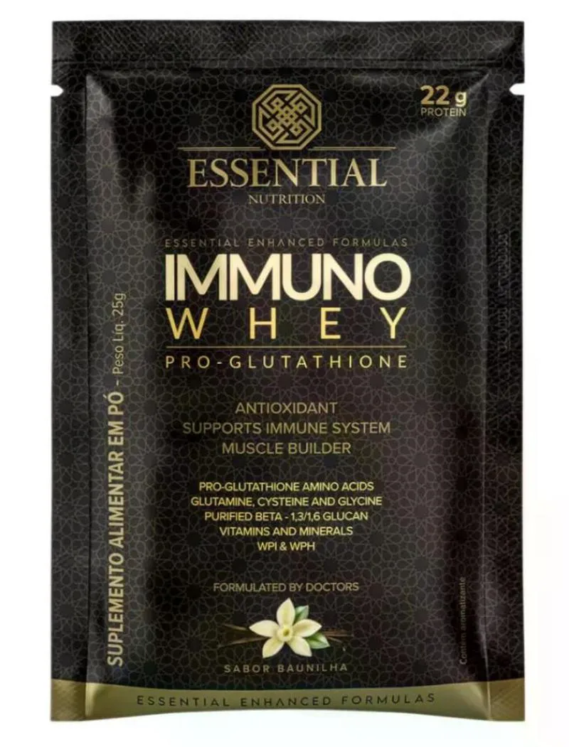Whey Protein Essential Nutrition Immuno Whey Baunilha Sachê 25g