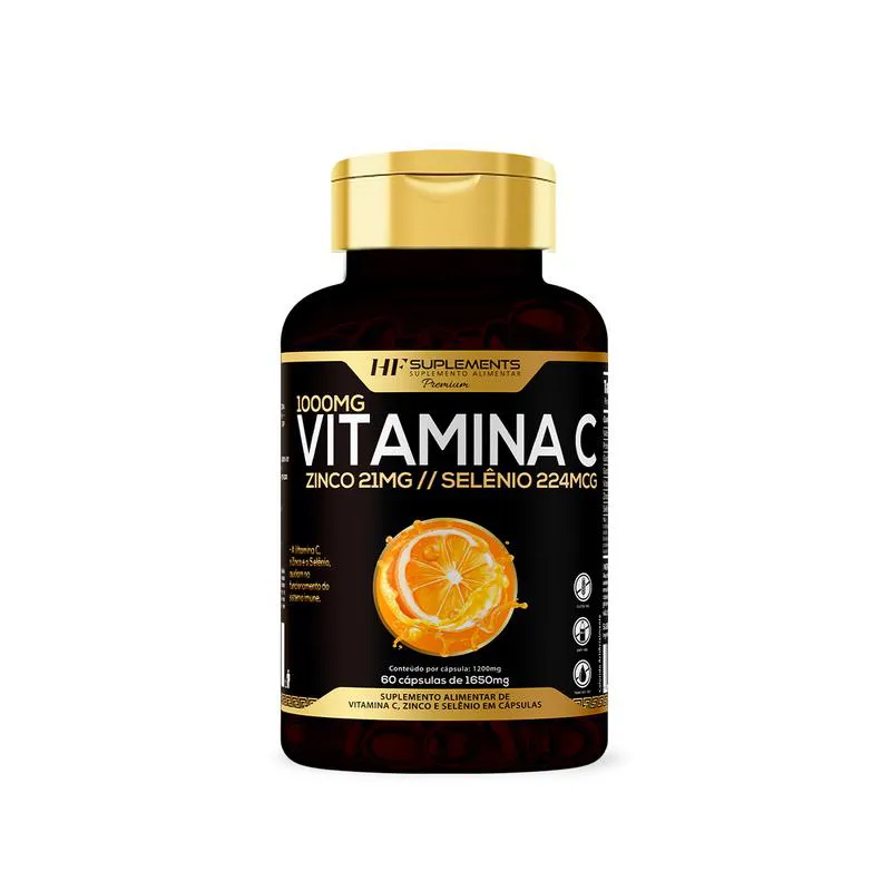 Vitamina C Premium 1650mg 60 cápsulas Hf Suplements