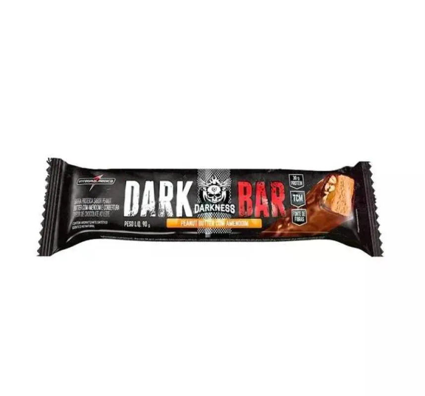 Barra de Proteína Integralmédica Dark Bar Peanut Butter com Amendoim 90g
