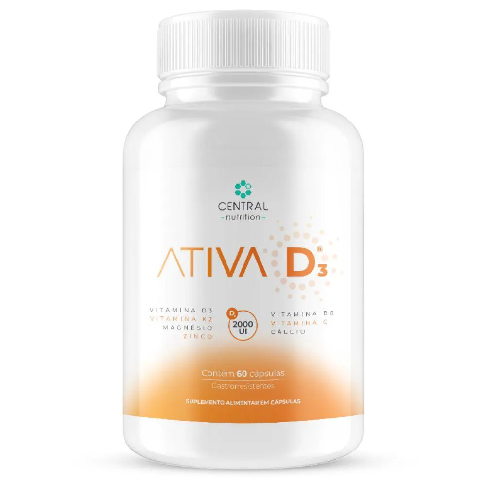 Ativa D³® - 60 Cápsulas Gastrorresistentes