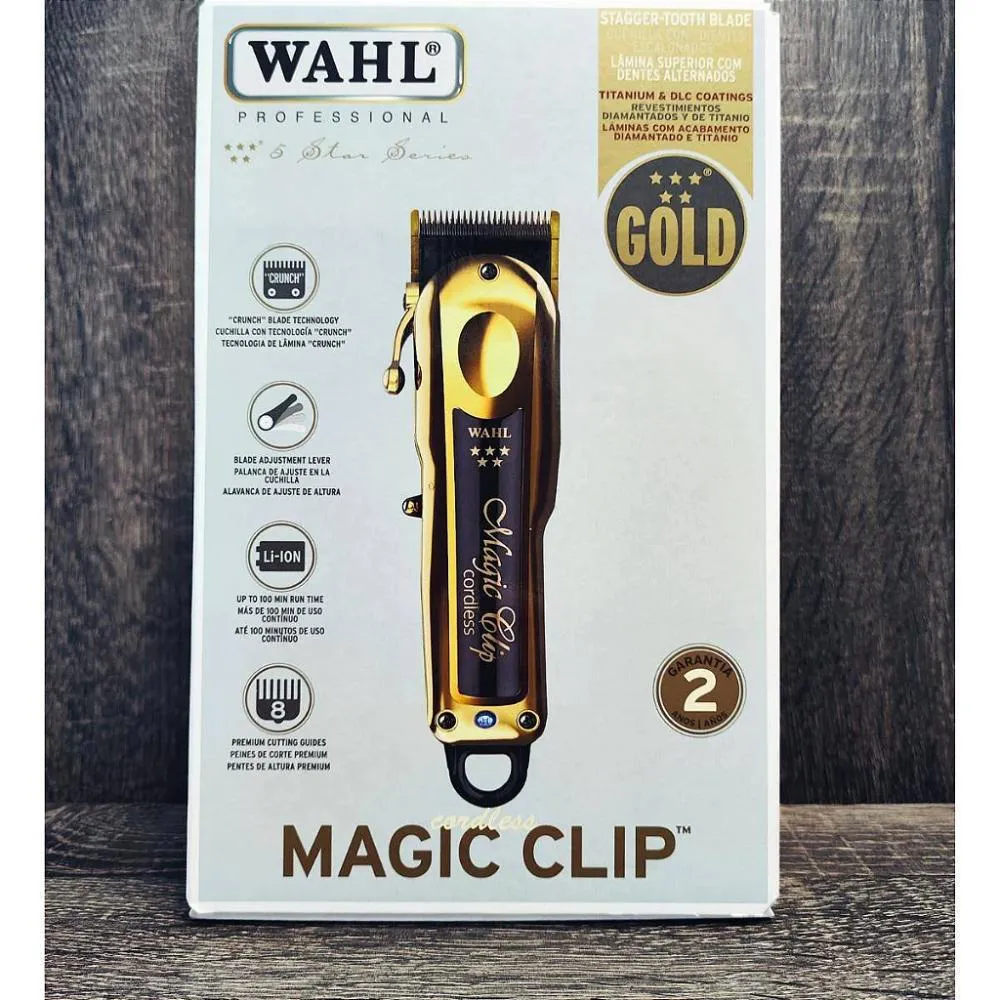 Maquina de Cortar o Cabelo Magic Clip Cordless Gold Wahl