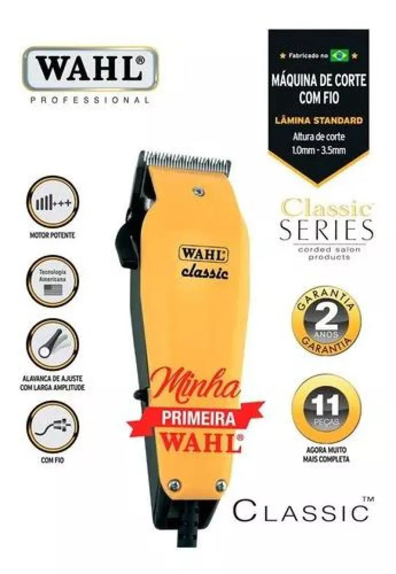 Máquina de Cortar Cabelo Classic 220v Wahl