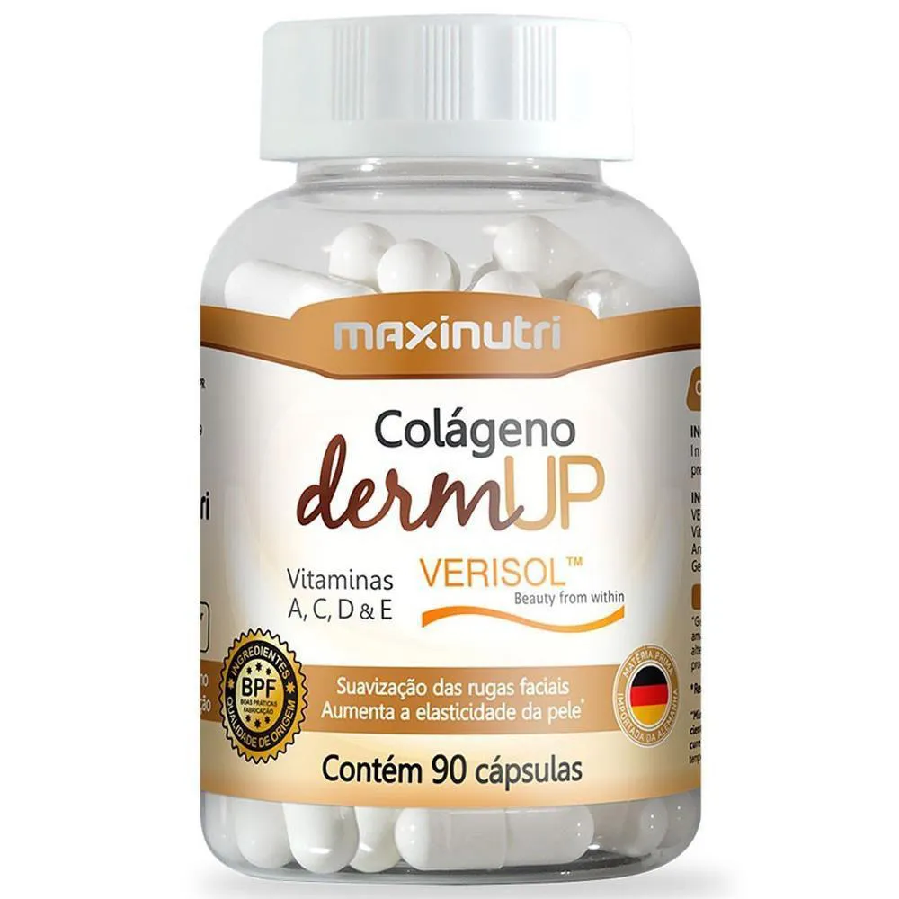 Colágeno Verisol Dermup 90 Cápsulas Maxinutri
