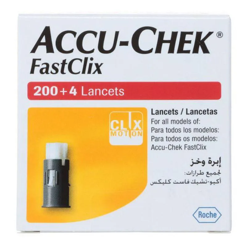 Accu Chek Fastclix 204 Lancetas Roche