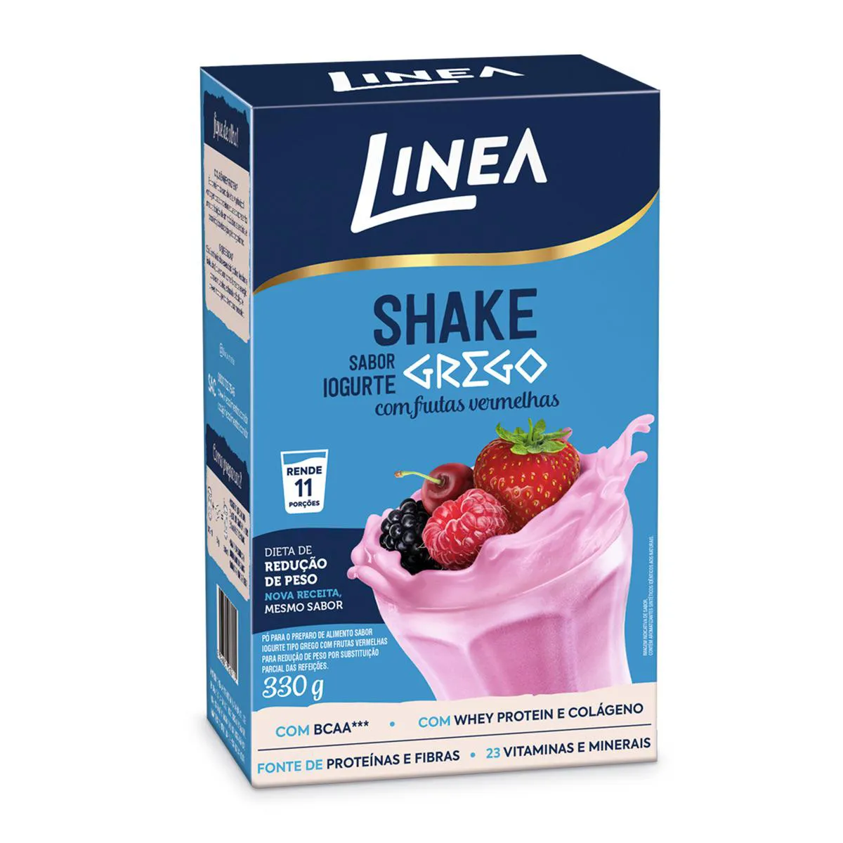 Linea Shake Sabor Iogurte Grego com Frutas Vermelhas 330g