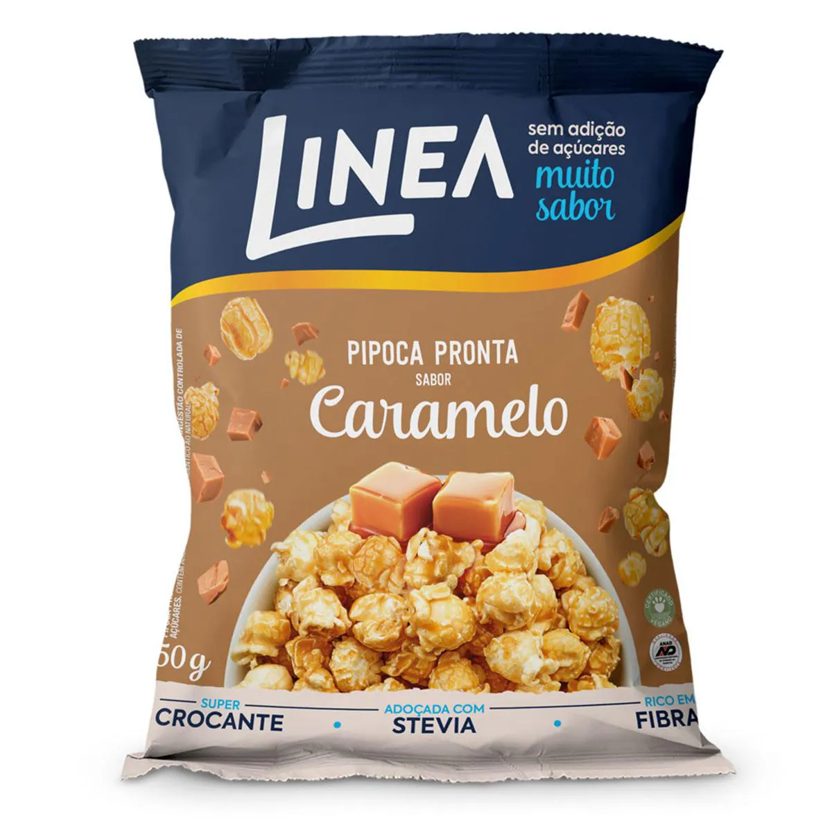 Pipoca Pronta Linea Sabor Caramelo 50g