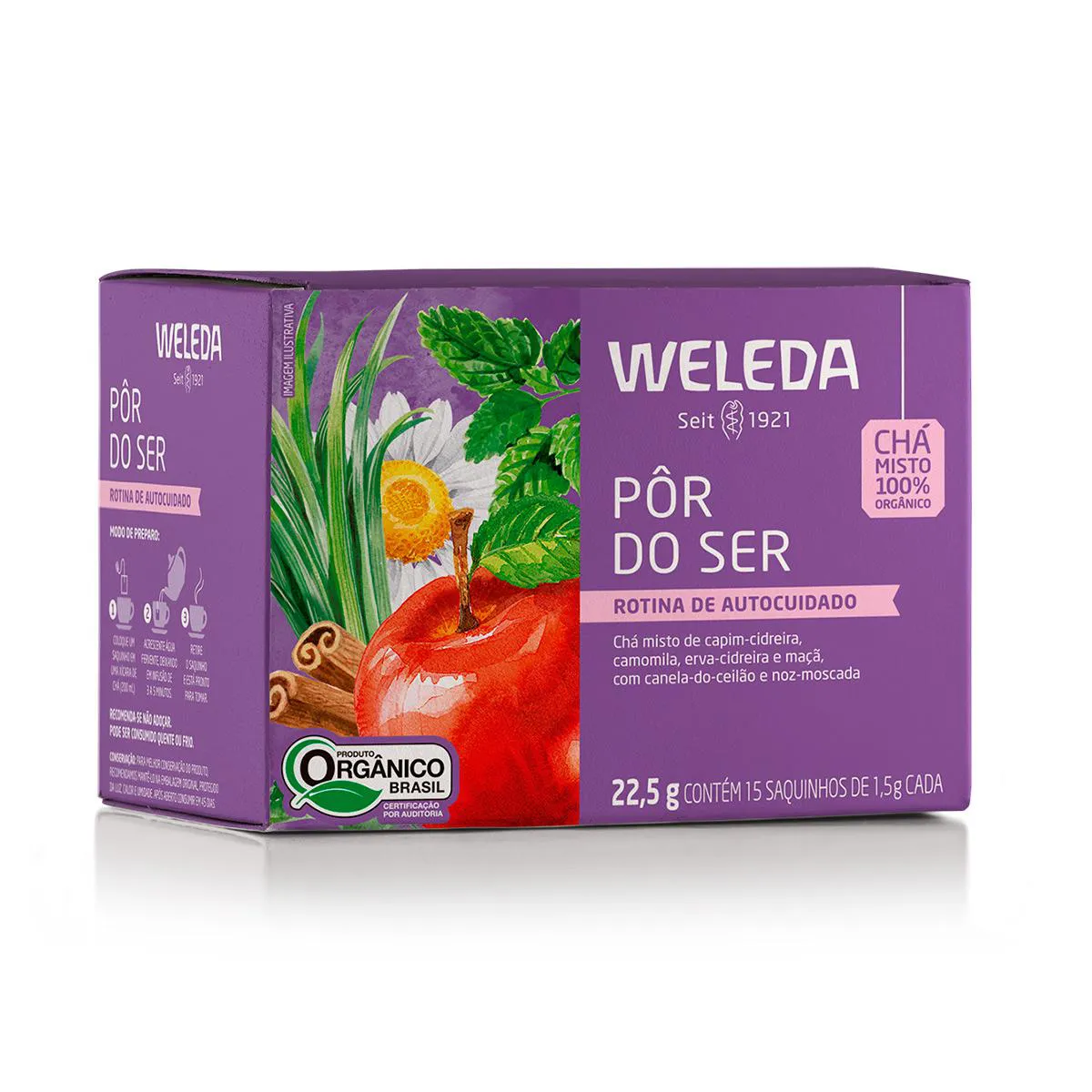Chá Weleda Pôr do Ser Orgânico 15 sachês de 1,5g cada