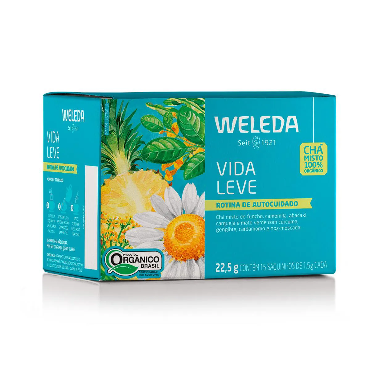 Chá Weleda Vida Leve Orgânico 15 sachês de 1,5g cada