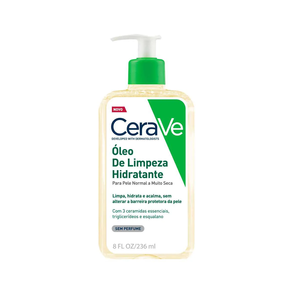 Óleo de Limpeza Hidratante Cerave Remoção de Maquiagem e Hidratação Simultânea 236ml